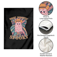 Halloween Western Garden Flag Boot Scootin' Spooky Cute Country Cowboy Ghost - Wonder Print Shop