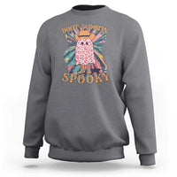 Halloween Western Sweatshirt Boot Scootin' Spooky Cute Country Cowboy Ghost - Wonder Print Shop