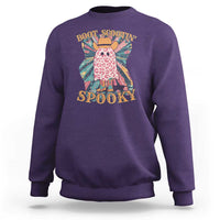 Halloween Western Sweatshirt Boot Scootin' Spooky Cute Country Cowboy Ghost - Wonder Print Shop