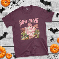 Halloween Western T Shirt Boo Haw Cute Country Cowboy Ghost - Wonder Print Shop