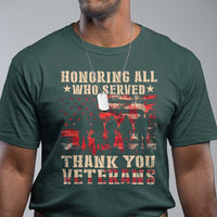 Veterans Day T Shirt Honoring All Who Served Thank You Veterans American Flag - Wonder Print Shop
