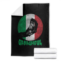 Funny Halloween Throw Blanket Gabaghoul Zombie Hand Moon Italian Flag Moon - Wonder Print Shop