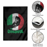 Funny Halloween Garden Flag Gabaghoul Zombie Hand Moon Italian Flag Moon - Wonder Print Shop