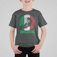 Funny Halloween T Shirt For Kid Gabaghoul Zombie Hand Moon Italian Flag Moon - Wonder Print Shop