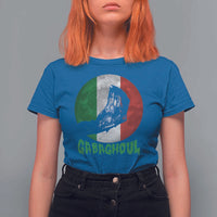 Funny Halloween T Shirt For Women Gabaghoul Zombie Hand Moon Italian Flag Moon - Wonder Print Shop