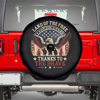 Veterans Spare Tire Cover Land Of The Free Thanks To The Brave American Flag Eagle
