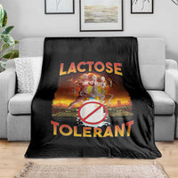 Funny Lactose Tolerant Throw Blanket Ironic Sarcastic Funny Humor Cringe Meme - Wonder Print Shop