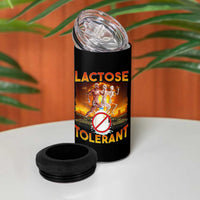 Funny Lactose Tolerant 4 in 1 Can Cooler Tumbler Ironic Sarcastic Funny Humor Cringe Meme - Wonder Print Shop