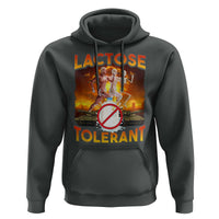 Funny Lactose Tolerant Hoodie Ironic Sarcastic Funny Humor Cringe Meme - Wonder Print Shop