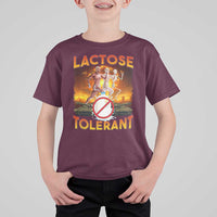 Funny Lactose Tolerant T Shirt For Kid Ironic Sarcastic Funny Humor Cringe Meme - Wonder Print Shop