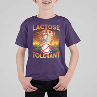 Funny Lactose Tolerant T Shirt For Kid Ironic Sarcastic Funny Humor Cringe Meme - Wonder Print Shop