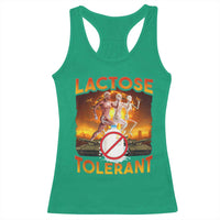 Funny Lactose Tolerant Racerback Tank Top Ironic Sarcastic Funny Humor Cringe Meme - Wonder Print Shop