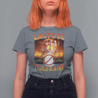 Funny Lactose Tolerant T Shirt For Women Ironic Sarcastic Funny Humor Cringe Meme - Wonder Print Shop