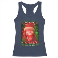67 Six Seven Christmas Meme Racerback Tank Top The Mason 67 Kid Gen Alpha Slang - Wonder Print Shop