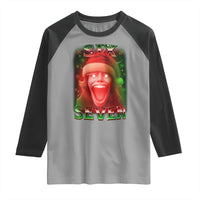 67 Six Seven Christmas Meme Raglan Shirt The Mason 67 Kid Gen Alpha Slang - Wonder Print Shop
