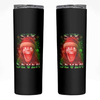 67 Six Seven Christmas Meme Skinny Tumbler The Mason 67 Kid Gen Alpha Slang - Wonder Print Shop
