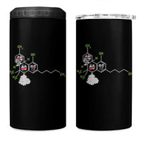 Cannabis Weed 4 in 1 Can Cooler Tumbler Molecule THC Marijuana Stoner - Wonder Print Shop