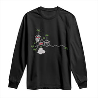 Cannabis Weed Long Sleeve Shirt Molecule THC Marijuana Stoner - Wonder Print Shop