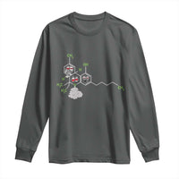 Cannabis Weed Long Sleeve Shirt Molecule THC Marijuana Stoner - Wonder Print Shop