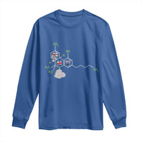 Cannabis Weed Long Sleeve Shirt Molecule THC Marijuana Stoner - Wonder Print Shop