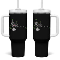 Cannabis Weed Tumbler With Handle Molecule THC Marijuana Stoner - Wonder Print Shop