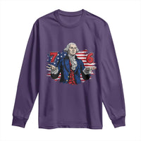 Funny George Washington 67 Long Sleeve Shirt Six Seven Meme Gen Alpha Slang - Wonder Print Shop