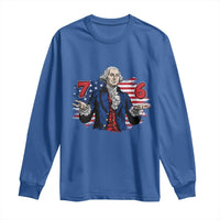 Funny George Washington 67 Long Sleeve Shirt Six Seven Meme Gen Alpha Slang - Wonder Print Shop