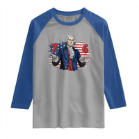 Funny George Washington 67 Raglan Shirt Six Seven Meme Gen Alpha Slang - Wonder Print Shop