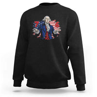 Funny George Washington 67 Sweatshirt Six Seven Meme Gen Alpha Slang - Wonder Print Shop