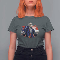 Funny George Washington 67 T Shirt For Women Six Seven Meme Gen Alpha Slang - Wonder Print Shop
