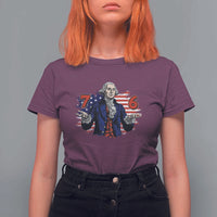 Funny George Washington 67 T Shirt For Women Six Seven Meme Gen Alpha Slang - Wonder Print Shop