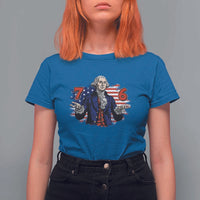 Funny George Washington 67 T Shirt For Women Six Seven Meme Gen Alpha Slang - Wonder Print Shop