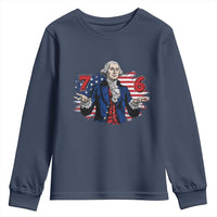Funny George Washington 67 Youth Sweatshirt Six Seven Meme Gen Alpha Slang - Wonder Print Shop