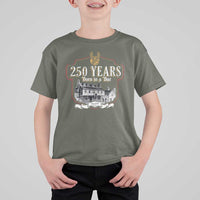 250 Years Born In A Bar T Shirt For Kid 250th Birthday Military - Wonder Print Shop