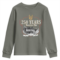 250 Years Born In A Bar Youth Sweatshirt 250th Birthday Military - Wonder Print Shop