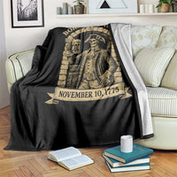 Funny Born In A Tavern Throw Blanket 250th Birthday Military - Wonder Print Shop