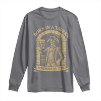 Funny Born In A Tavern Long Sleeve Shirt 250th Birthday Military - Wonder Print Shop