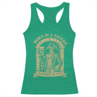 Funny Born In A Tavern Racerback Tank Top 250th Birthday Military - Wonder Print Shop