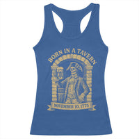 Funny Born In A Tavern Racerback Tank Top 250th Birthday Military - Wonder Print Shop