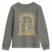 Funny Born In A Tavern Youth Sweatshirt 250th Birthday Military - Wonder Print Shop
