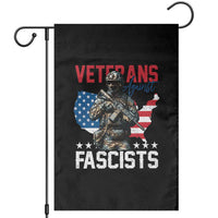 Veterans Against Fascists Garden Flag Patriotic Soldier Vintage American Flag - Wonder Print Shop