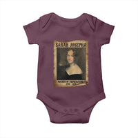 Sarah Josepha Hale Baby Onesie Mother Of Thanksgiving - Wonder Print Shop