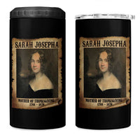 Sarah Josepha Hale 4 in 1 Can Cooler Tumbler Mother Of Thanksgiving - Wonder Print Shop