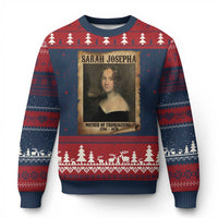 Sarah Josepha Hale Ugly Christmas Sweater Mother Of Thanksgiving - Wonder Print Shop
