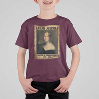 Sarah Josepha Hale T Shirt For Kid Mother Of Thanksgiving - Wonder Print Shop