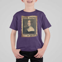 Sarah Josepha Hale T Shirt For Kid Mother Of Thanksgiving - Wonder Print Shop