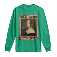 Sarah Josepha Hale Long Sleeve Shirt Mother Of Thanksgiving - Wonder Print Shop