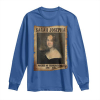 Sarah Josepha Hale Long Sleeve Shirt Mother Of Thanksgiving - Wonder Print Shop