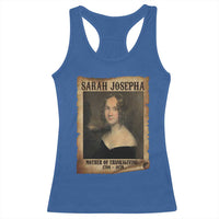 Sarah Josepha Hale Racerback Tank Top Mother Of Thanksgiving - Wonder Print Shop