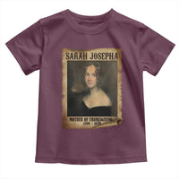 Sarah Josepha Hale Toddler T Shirt Mother Of Thanksgiving - Wonder Print Shop